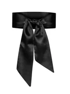 Akcesoria do bielizny - Obsessive Blindfold opaska na oczy Black - miniaturka - grafika 1