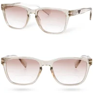 Okulary korekcyjne, oprawki, szkła - Okulary korekcyjne progresywne PLUSY GRADAL VISION BEIGE +3,5 - miniaturka - grafika 1