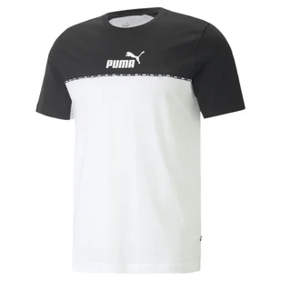 PUMA KOSZULKA ESS BLOCK X TAPE 67334101 r S - Koszulki męskie - miniaturka - grafika 1