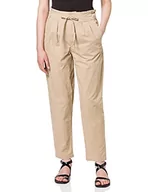 Spodnie damskie - VERO MODA Damskie spodnie Vmevany Hr Loose String Ankle Pant, Nomad, (M) W x 32L - miniaturka - grafika 1