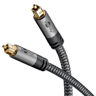 Kable - Kabel Optyczny Toslink Goobay Plus TEXTIL 1m - miniaturka - grafika 1