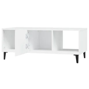 Lumarko Stolik kawowy, biały, 102x50x40 cm, materiał drewnopochodny - Ławy i stoliki kawowe - miniaturka - grafika 7