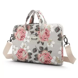 CANVASLIFE Torba na laptopa CANVASLIFE Briefcase 13-14 cali White Rose - Torby na laptopy - miniaturka - grafika 3