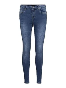 VERO MODA Dżinsy damskie Mid Rise, niebieski (medium blue denim), (M) W / 34L - Spodnie damskie - miniaturka - grafika 1