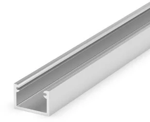 Profil LED P4-2 aluminium 200cm anodowana do taśm 8mm srebrny - Akcesoria do oświetlenia - miniaturka - grafika 1
