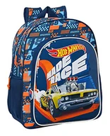 Plecaki szkolne i tornistry - HOT WHEELS Speed Club plecak szkolny dla dzieci, plecak dziecięcy, dostosowany do wózka, idealny dla dzieci w wieku 5-14 lat, wygodny i wszechstronny, jakość i wytrzymałość, 32x12x38 cm, kolor granatowo-pomarańczowy, Granatowy I Pomarańczowy, Estándar, Casual - miniaturka - grafika 1
