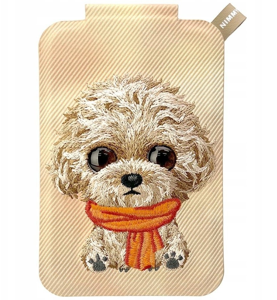 Nimmy Etui na telefon Magnetyczny portfel stojak na telefon New Big-Eye Cute Pets 2.0 Dog brązowy