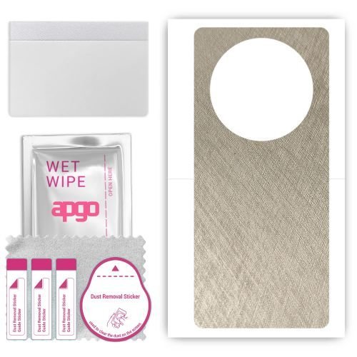 folia naklejka skórka strukturalna na TYŁ do Honor X40 - Tytan Srebrny - apgo SKINS