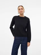 Swetry damskie - Vero Moda Sweter w kolorze czarnym - miniaturka - grafika 1
