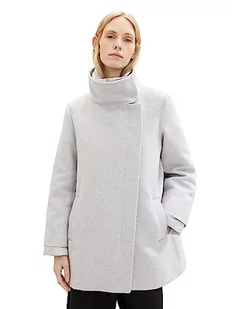 TOM TAILOR Damska kurtka 1037558, 25128 Soft Light Grey Melange, XL, 25128 – Soft Light Grey Melange, XL - Kurtki damskie - miniaturka - grafika 1