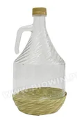 Domowy wyrób alkoholu - Gąsior Dama 2L w oplocie z zakrętką - miniaturka - grafika 1