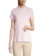 Koszule damskie - GANT Damska koszula polo Summer Pique, Pale PINK, Standard, różowy (Pale Pink), XXL - miniaturka - grafika 1