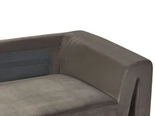 Sofa welurowa grafitowa szara MAUNU - Sofy i kanapy - miniaturka - grafika 8