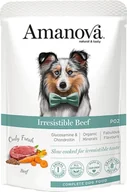 Mokra karma dla psów - Amanova Adult Irresistible Beef saszetka 300g - miniaturka - grafika 1