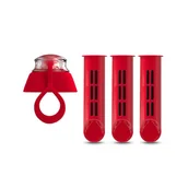 Wkłady filtrujące - Dafi Filtr do butelki 3 szt. + nakrętka makowy - miniaturka - grafika 1