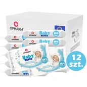 Chusteczki nawilżane - Zestaw - Chusteczki nawilżane Opharm Baby Wipes 12x64 szt - miniaturka - grafika 1