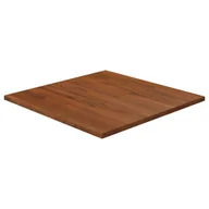 Meble modułowe i akcesoria - Kwadratowy blat do stolika, ciemnobrązowy, 50x50x1,5 cm, dębowy! Lumarko! - miniaturka - grafika 1