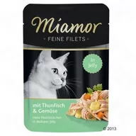 Mokra karma dla kotów - Miamor Feine Filets tuńczyk z warzywami saszetka 24x100g - miniaturka - grafika 1