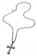 Naszyjniki - Biżuteria POLICE PJ26552BLK.02. Naszyjnik, Kolor szary. Mężczyzna. - miniaturka - grafika 1