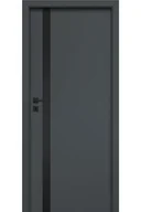 Drzwi wewnętrzne - Pol-Skone Dzwi Wewnętrzne Z Szybą Linea Creato A01 Grafite - miniaturka - grafika 1