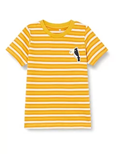 Bluzki dla niemowląt - NAME IT Baby Boys NMMDIK SS TOP PB koszulka z krótkim rękawem, Spicy Mustard, rozmiar 86, Spicy Mustard, 86 - grafika 1