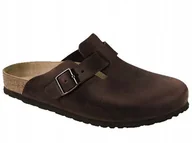 Klapki i japonki męskie - Birkenstock Boston LEOI 860131 Brązowe 43 - miniaturka - grafika 1