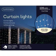 Pozostałe oświetlenie - Kurtyna świetlna 120 ledów zewnętrzna ciepły biały 1x2m - miniaturka - grafika 1