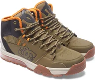 Buty zimowe męskie - buty zimowe męskie DC VERSATILE HI WR Olive/Black - OB2 - miniaturka - grafika 1