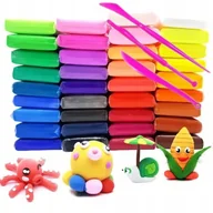 Masy plastyczne - PIANKOLINA ZESTAW 36 SZT GLINA POLIMEROWA GLINKA MASA PLASTYCZNA DLA DZIECI - miniaturka - grafika 1