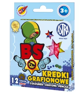 Kredki grafionowe BS, 12 kolorów - Kredki, ołówki, pastele i pisaki - miniaturka - grafika 1