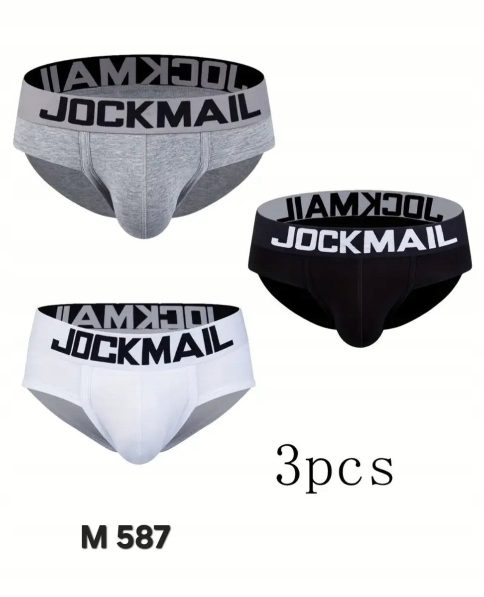 Męska bielizna, slipy marki JOCKMAIL rozmiar M, nowe 3 sztuki (587)