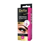 Kredki do oczu - Delia Cosmetics Henna do brwi żelowa Czarna nr 1.0 - miniaturka - grafika 1