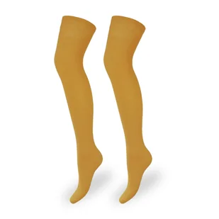 Zakolanówki bawełniane damskie gładkie -37-41 - Skarpetki męskie - miniaturka - grafika 1