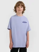 Koszulki dla chłopców - 4F T-shirt oversize z nadrukiem chłopięcy - fioletowy 164 (13-14 lat) - miniaturka - grafika 1