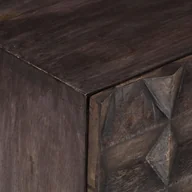 Szafki nocne - vidaXL Szafka nocna czarna 40 x 30 x 50 cm lite drewno mango 320813 - miniaturka - grafika 1