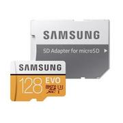 Karty pamięci - Samsung Evo 128GB MicroSD MB-MP128HA EU UHS-I + Adapter (MB-MP128HA EU) - miniaturka - grafika 1