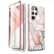 Etui i futerały do telefonów - Supcase Etui ochronne Cosmo do Samsung Galaxy S23 Ultra Marble Pink - miniaturka - grafika 1