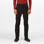 Spodnie męskie - Regatta Męskie Spodnie z Odpinanymi Nogawkami Highton Zip Off Czarny, Rozmiar: 30L - miniaturka - grafika 1