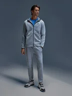 Spodnie sportowe męskie - 4F Spodnie treningowe szybkoschnące męskie - szare L - miniaturka - grafika 1