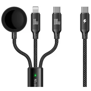 Kabel USB Typ-C - USB Typ-C/Lightning/Bezprzewodowe MCDODO CA-4940 1.2 m Czarny - Kable USB - miniaturka - grafika 1