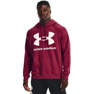 Bluzy męskie - Męska bluza dresowa nierozpinana z kapturem UNDER ARMOUR UA Rival Fleece Big Logo HD - grafika 1