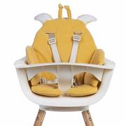 Inne akcesoria do pielęgnacji dzieci - Childhome Uniwersalna poduszka na krzesełko, żyrafa, aksamit, ochra - miniaturka - grafika 1