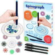 Zabawki kreatywne - SPIROGRAF ZESTAW DO RYSOWANIA ZABAWKA EDUKACYJNA WZORY DŁUGOPISY ZESTAW - miniaturka - grafika 1