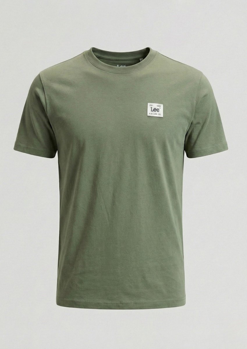 MĘSKA KOSZULKA LEE WOVEN LABEL TEE MERCANTILE GREEN 112376538