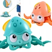 Zabawki do kąpieli - ZABAWKA OŚMIORNICZKA DO WANNY KĄPIELI WODNA PŁYWAJĄCA OŚMIORNICA - miniaturka - grafika 1