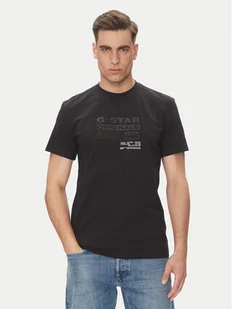 G-Star Raw T-Shirt Originals D26044-C336 Czarny Regular Fit - Koszulki męskie - miniaturka - grafika 1