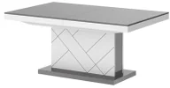 Ławy i stoliki kawowe - Rozkładana ława szary + biały - Z4-H56 - miniaturka - grafika 1