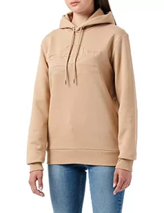 GANT Męska bluza z kapturem Tonal Archive Shield Sweat Hoodie, Hazelwood beżowy, S - Bluzy męskie - miniaturka - grafika 1