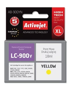 ActiveJet AB-900YN zamiennik Brother LC900Y - Tusze zamienniki - miniaturka - grafika 1