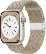 Akcesoria do smartwatchy - Crong Crong Wave Band - Pleciony pasek do Apple Watch 38/40/41 mm kamienny beż - miniaturka - grafika 1